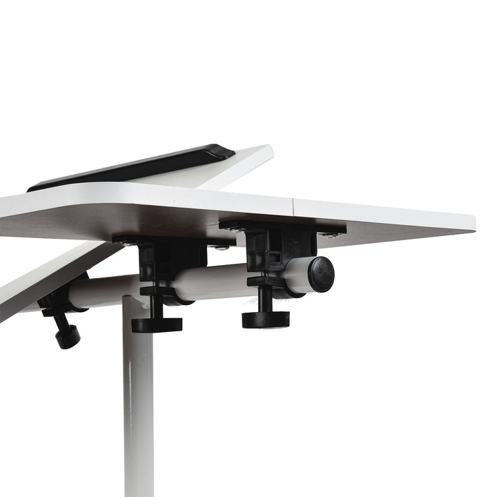 Mobiler Schreibtisch/Laptop-Ständer Maclean, weiß, höhenverstellbar 59-89cm, max. 30kg , MC-121 W