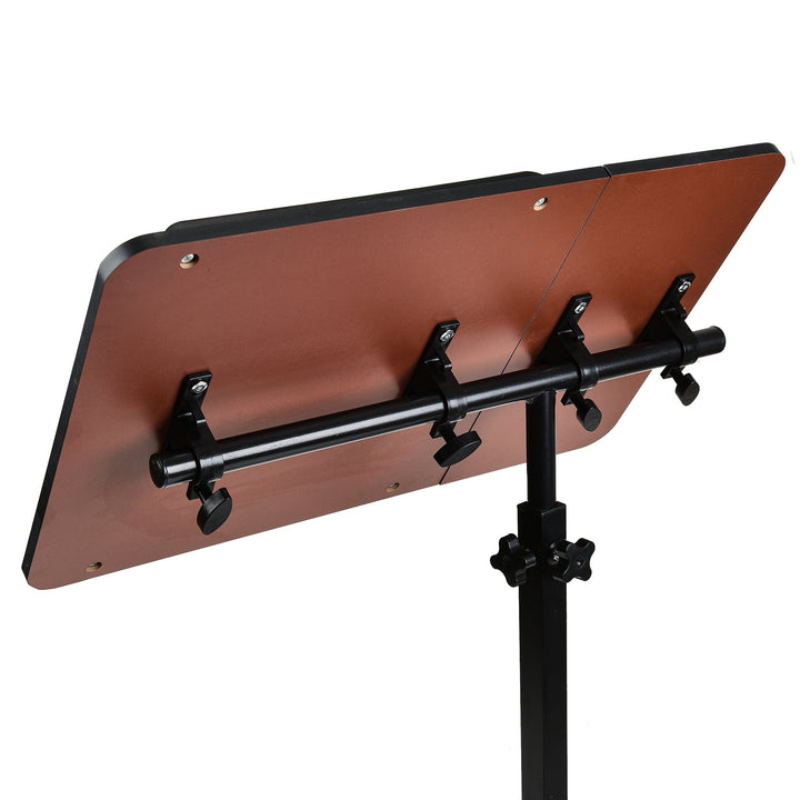 Mobiler Schreibtisch/Laptop-Ständer Maclean, schwarz, höhenverstellbar 59-89cm, max. 30kg , MC-121 B