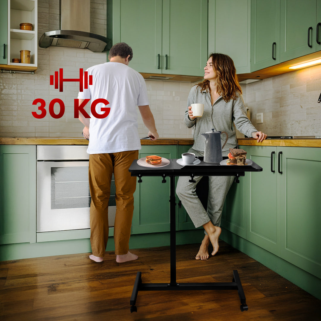 Mobiler Schreibtisch/Laptop-Ständer Maclean, schwarz, höhenverstellbar 59-89cm, max. 30kg , MC-121 B