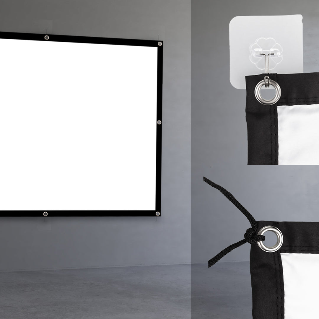 Maclean Projektionswand, 84", 175x131cm,  4:3 25mm Rand, Spannhaken, MC-166