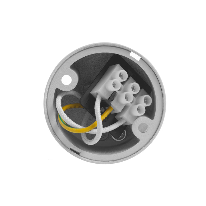 Maclean Anbauleuchte/Rohr, Spot, rund, Aluminium, GU10, 55x130mm, weiß, MCE360 W+LED Leuchtmittel GU10 7W Maclean Energy MCE437 WW warmweiß 3000K, 220-240V~, 50/60Hz, 490 Lumen