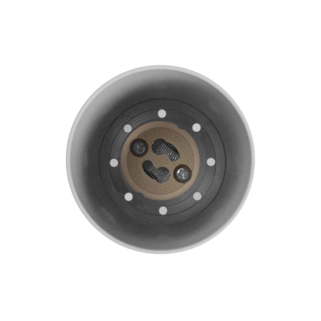 Maclean Anbauleuchte/Rohr, Spot, rund, Aluminium, GU10, 55x130mm, weiß, MCE360 W+LED Leuchtmittel GU10 7W Maclean Energy MCE437 NW neutralweiß 4000K, 220-240V~, 50/60Hz, 490 Lumen