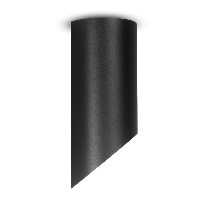 Maclean Anbauleuchte/Rohr, Spot, rund, Aluminium, GU10, 55x130mm, schwarz, MCE360 B+LED Leuchtmittel GU10 7W Maclean Energy MCE437 NW neutralweiß 4000K, 220-240V~, 50/60Hz, 490lm