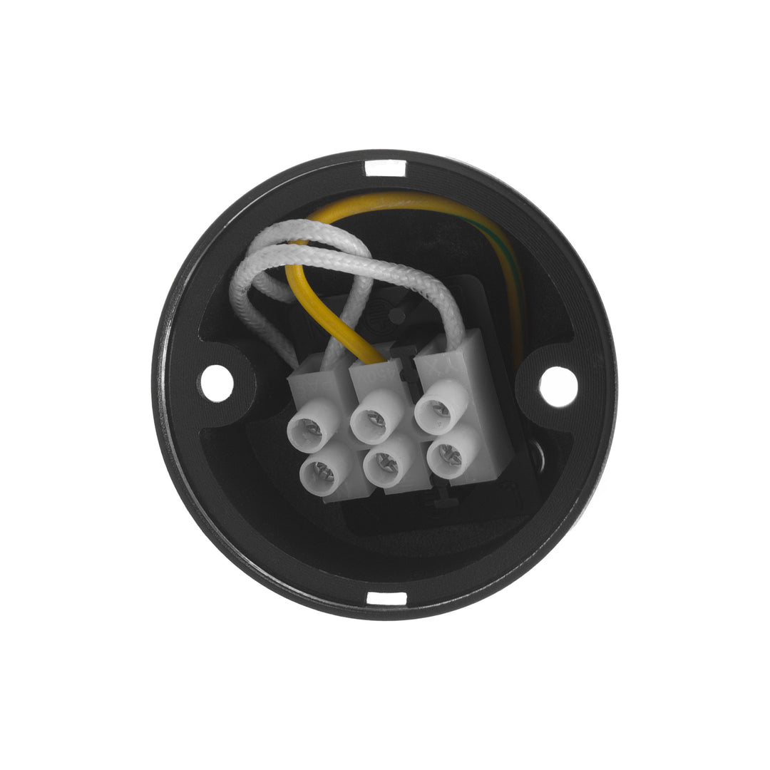 Maclean Anbauleuchte/Rohr, Spot, rund, Aluminium, GU10, 55x130mm, schwarz, MCE360 B+LED Leuchtmittel GU10 7W Maclean Energy MCE437 NW neutralweiß 4000K, 220-240V~, 50/60Hz, 490lm