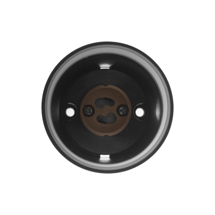 Maclean Anbauleuchte/Rohr, Spot, rund, Aluminium, GU10, 55x130mm, schwarz, MCE360 B+LED Leuchtmittel GU10 7W Maclean Energy MCE437 NW neutralweiß 4000K, 220-240V~, 50/60Hz, 490lm