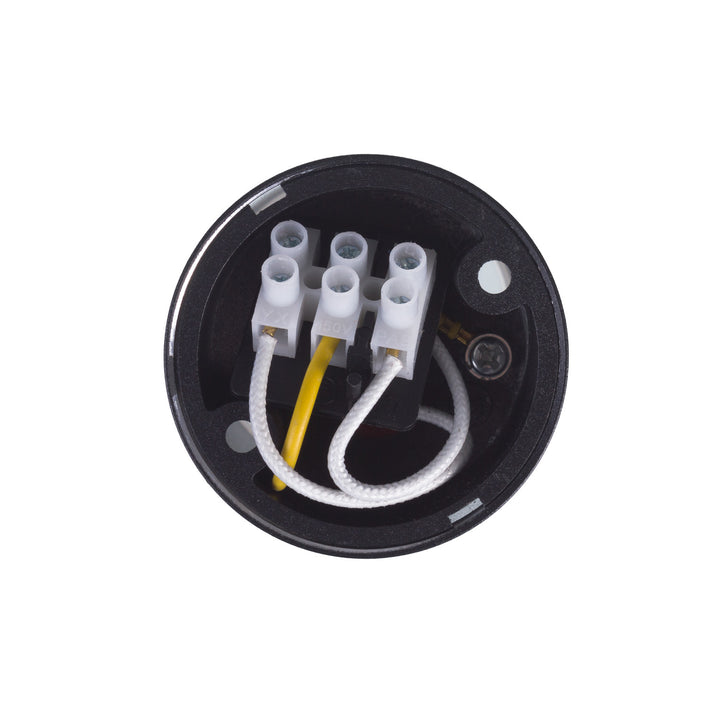 Maclean Anbauleuchte/Rohr, Spot, rund, Aluminium, GU10, 55x130mm, Farbe schwarz, MCE361 B 3Stk + LED-Leuchtmittel GU10 7W Maclean Energy MCE437 WW warmweiß 3000K, 220-240V~, 50/60Hz, 490lm, 3Stk