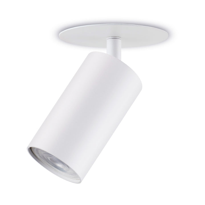 Maclean Decken Einbauleuchte / Spot, rund, Aluminium, GU10, 55x130mm, weiß, MCE364 W 3Stk+ LED-Leuchtmittel GU10 7W Maclean Energy MCE437 WW warmweiß 3000K, 220-240V~, 50/60Hz 3Stk