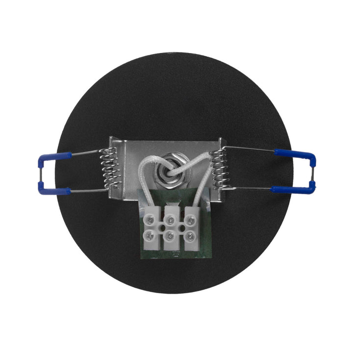 Maclean Einbauleuchte / Spot, rund, Aluminium, GU10, 55x130mm, schwarz, MCE364 B+LED Leuchtmittel GU10 7W Maclean Energy MCE437 NW neutralweiß 4000K, 220-240V~, 50/60Hz, 490lm