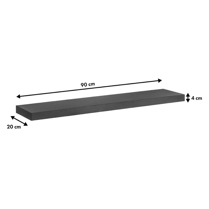 Maclean einteiliges Wandregal, max 5kg, MC-330, 2 Stück