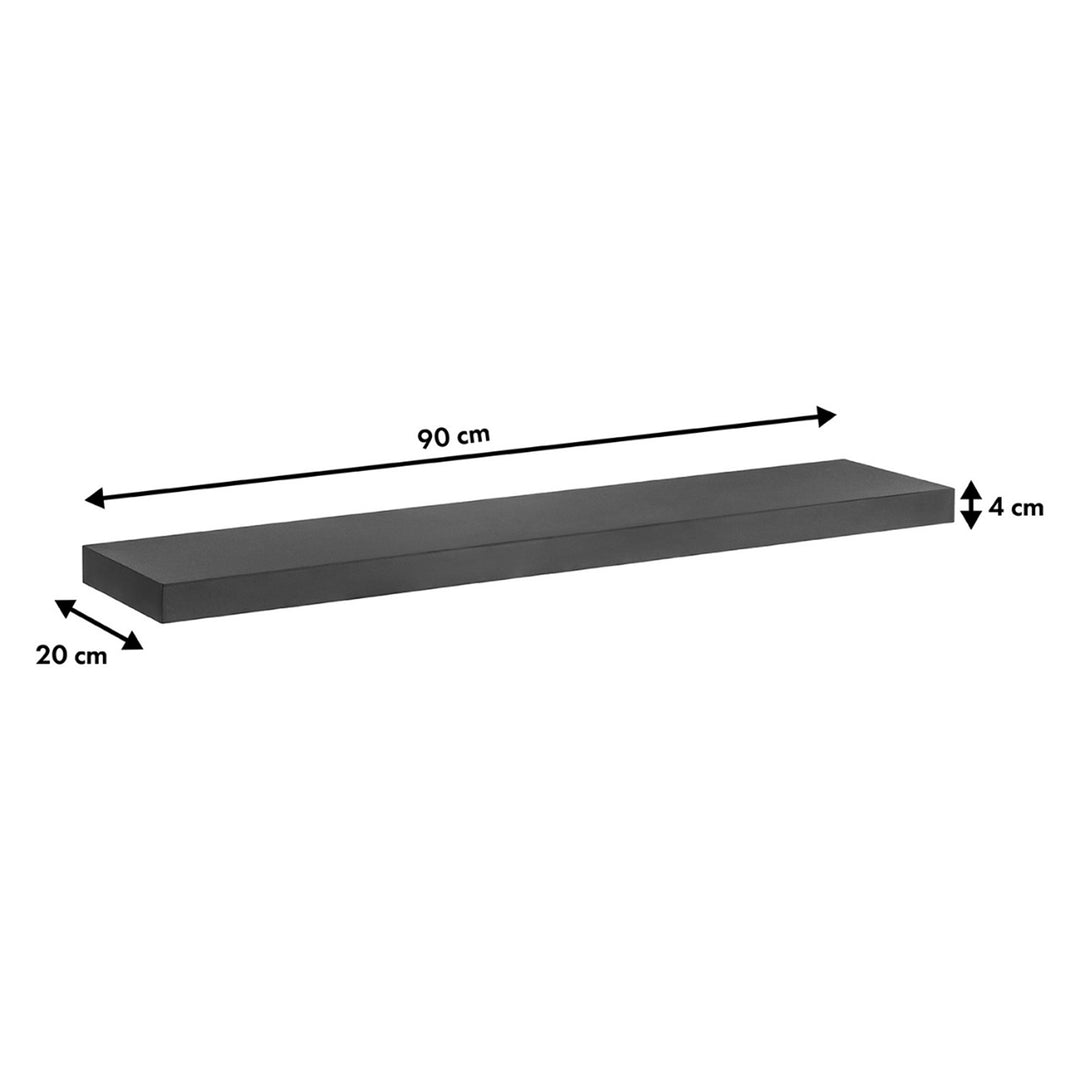 Maclean einteiliges Wandregal, max 5kg, MC-330, 3 Stück