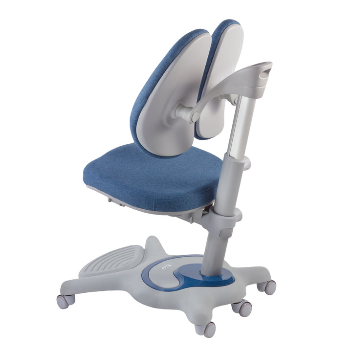 Ergo Office ergonomischer Kinderschreibtisch, grau, max 100kg, ER-417  +Ergo Office ergonomischer Kinderstuhl, verstellbare Kopfstütze, höhenverstellbar, max 75kg, ER-484N