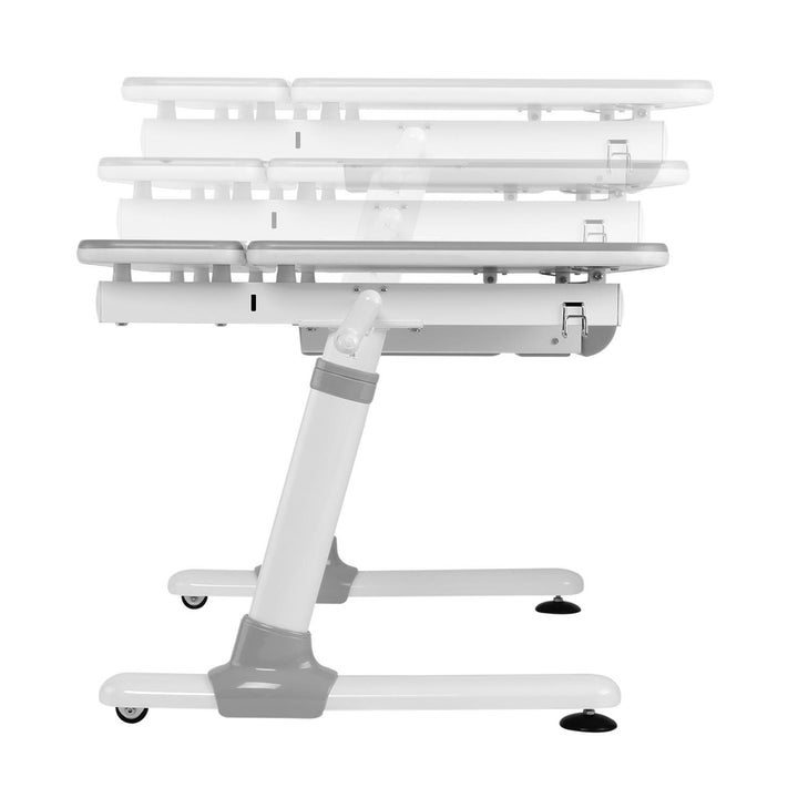 Ergo Office ergonomischer Kinderschreibtisch, grau, max 100kg, ER-417  +Ergo Office ergonomischer Kinderstuhl, verstellbare Kopfstütze, höhenverstellbar, max 75kg, ER-484N