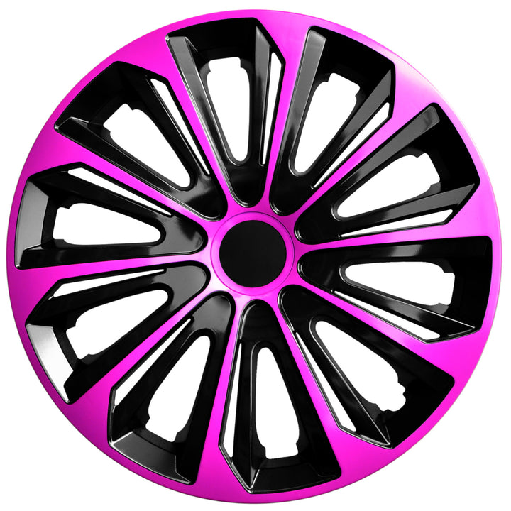 Universal Radkappe 14'' NRM Strong Duo rosa/schwarz 1 Stück
