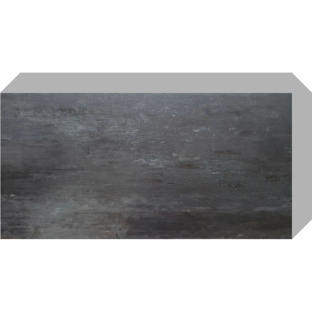 Fliesana selbstklebende Wand- und Bodenfliesen, 3er-Set, wasserfest, Natursteindesign, Farbe schwarz