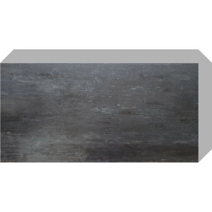 Fliesana selbstklebende Wand- und Bodenfliesen, 3er-Set, wasserfest, Natursteindesign, Farbe schwarz