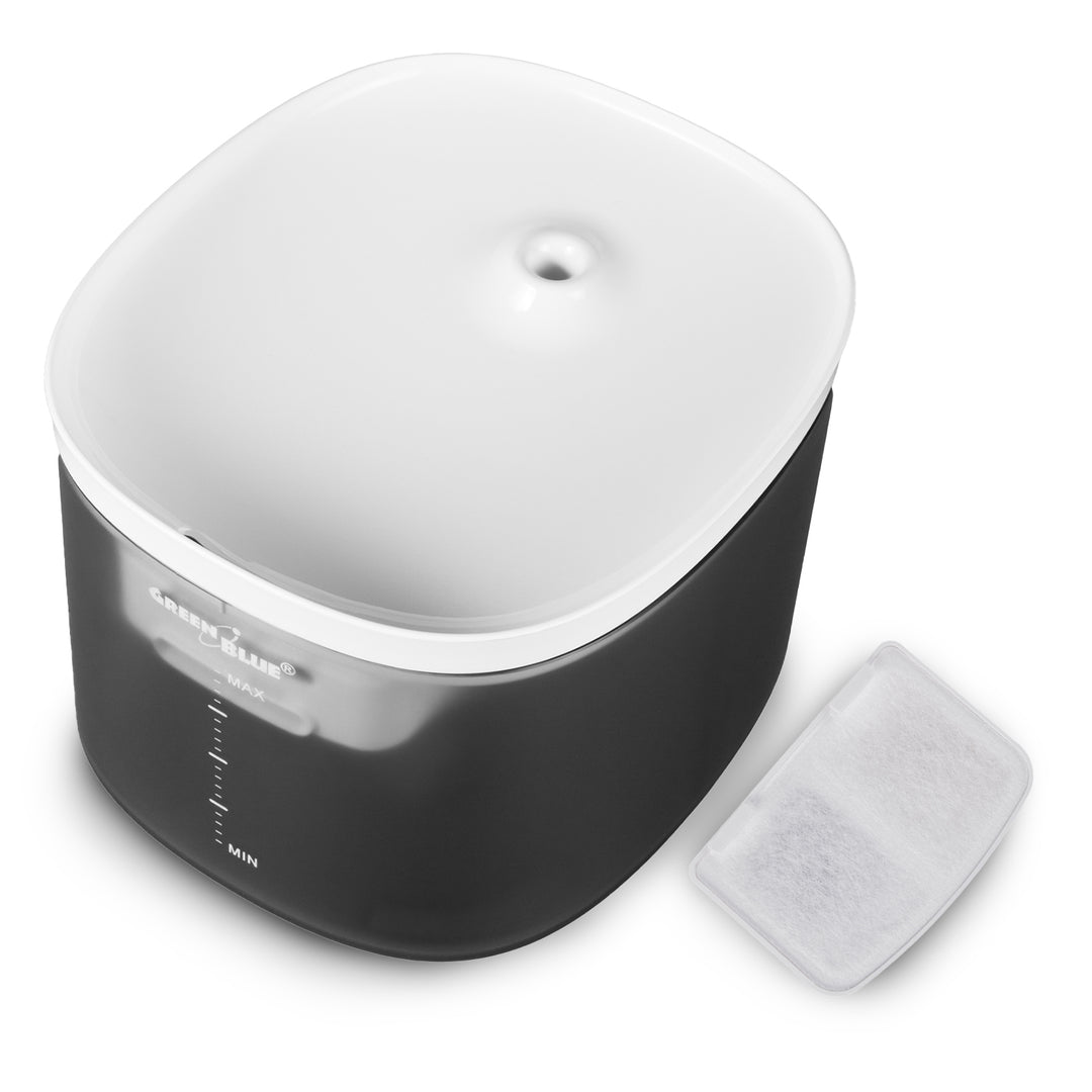 GreenBlue GB392 automatischer Wasserspender für Haustiere + GreenBlue GB393 automatischer Futterspender für Haustiere + 60x40cm, + 50x Trainingspads, GB495