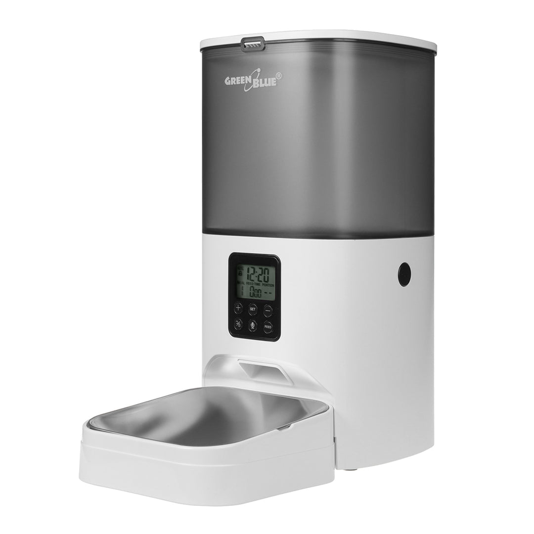 GreenBlue GB392 automatischer Wasserspender für Haustiere + GreenBlue GB393 automatischer Futterspender für Haustiere + 60x40cm, + 50x Trainingspads, GB495