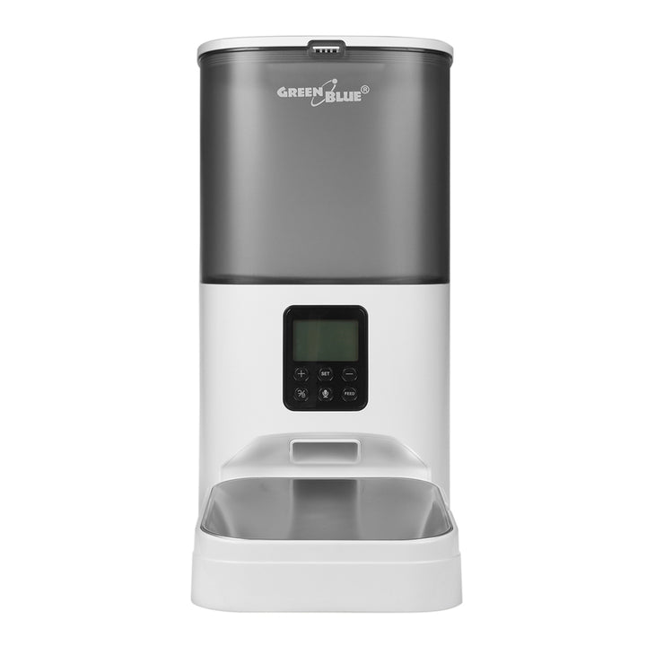 GreenBlue GB392 automatischer Wasserspender für Haustiere + GreenBlue GB393 automatischer Futterspender für Haustiere + 60x40cm, + 50x Trainingspads, GB495