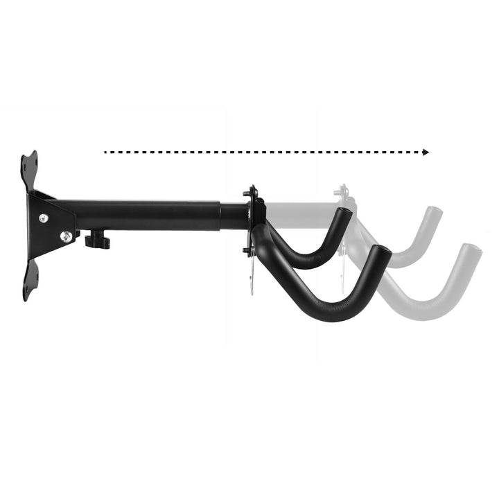 Maclean Fahrrad-Wandhalterung, horizontal, Stahl, max. Belastung 30kg, MC-484, 2 Stück