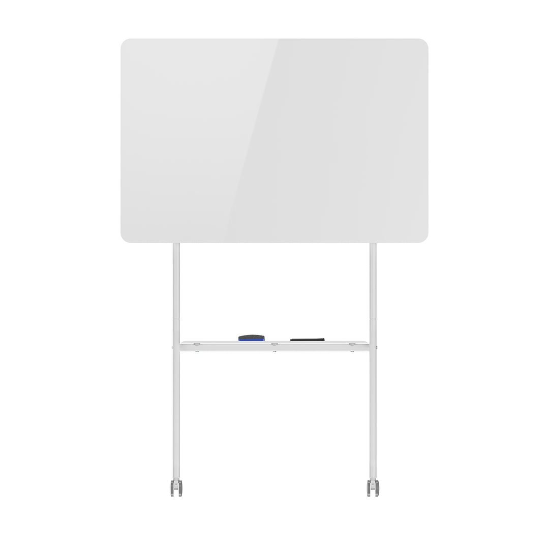 Ergo Office mobile Schreibtafel, horizontale Ausrichtung, weiß, einseitig, mit Ablage, Tafelmaße 1190x790mm, ER-306