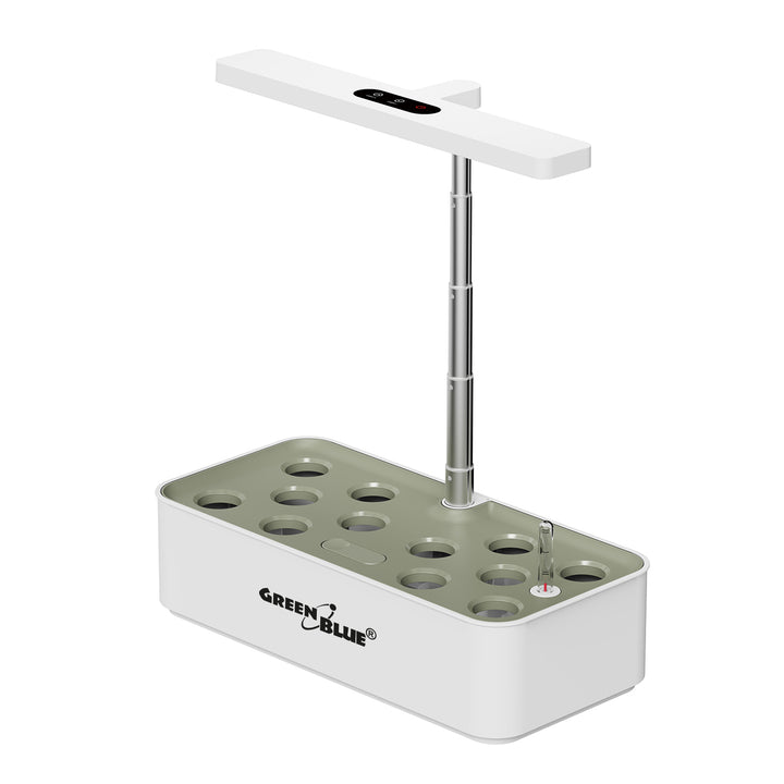 GreenBlue Intelligentes Indoor-Pflanzenaufzuchtsystem, SMART-Topf, 4L Fassungsvermögen, für 12 Pflanzen, Vollspektrum-LEDs, GB133