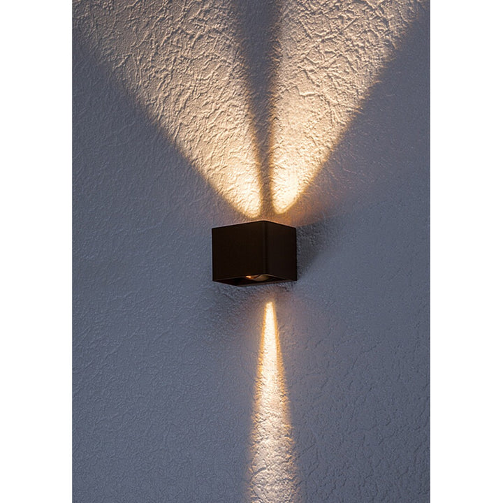 Rabalux Hallstatt 10W Außenwandleuchte IP54 braun LED