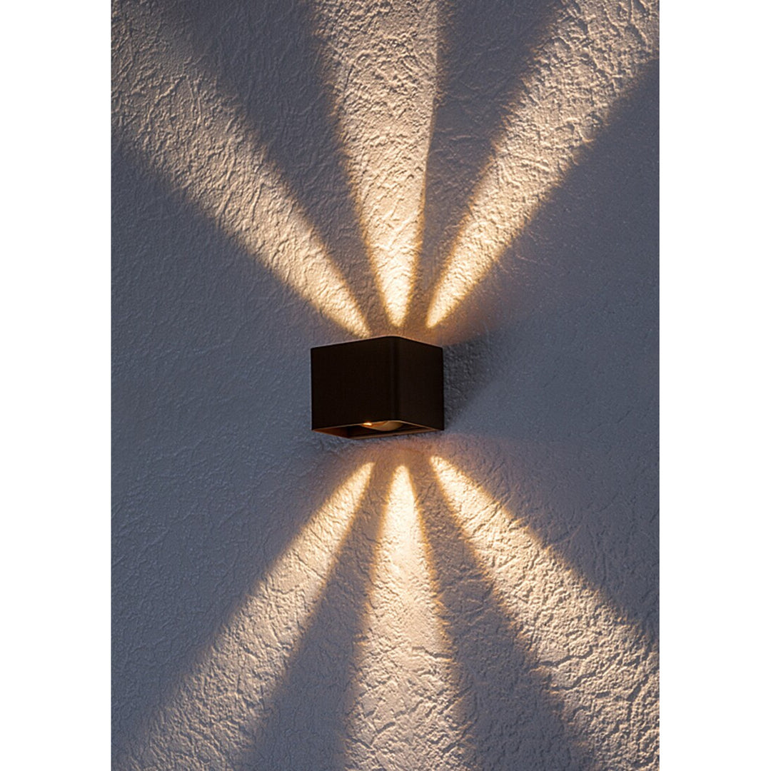Rabalux Hallstatt 10W Außenwandleuchte IP54 braun LED
