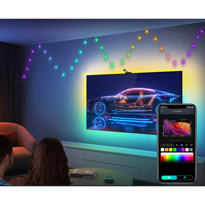 Rabalux Außenbeleuchtung, RGB LED String, IP44, Wi-Fi, Bluetooth, Biri