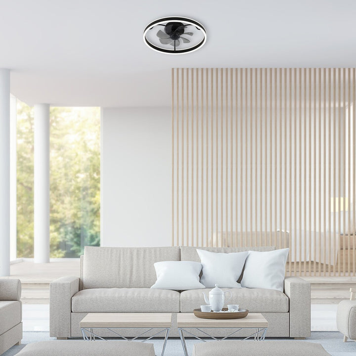 Rabalux Deckenleuchte, mit Ventilator, 40W, schwarz, Fanfy