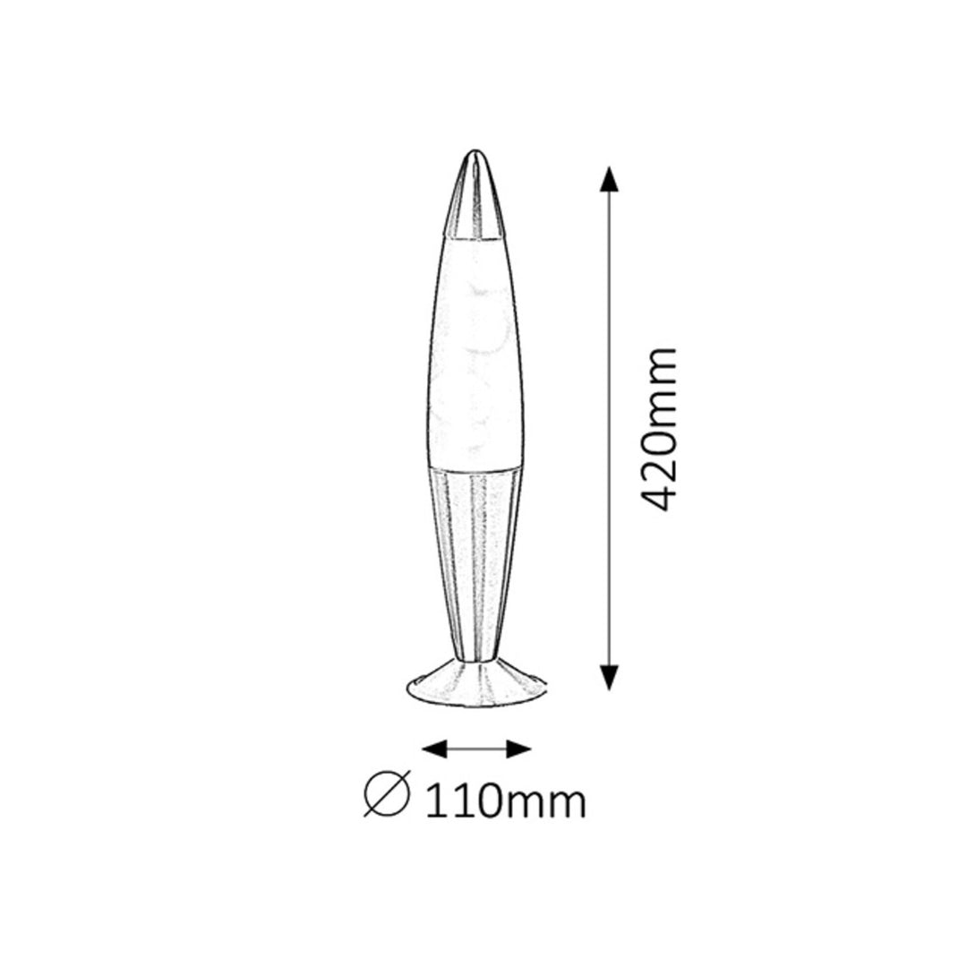 Rabalux Lollipop 2 dekorative lavalampe IP20 E14 G45 1x MAX 25