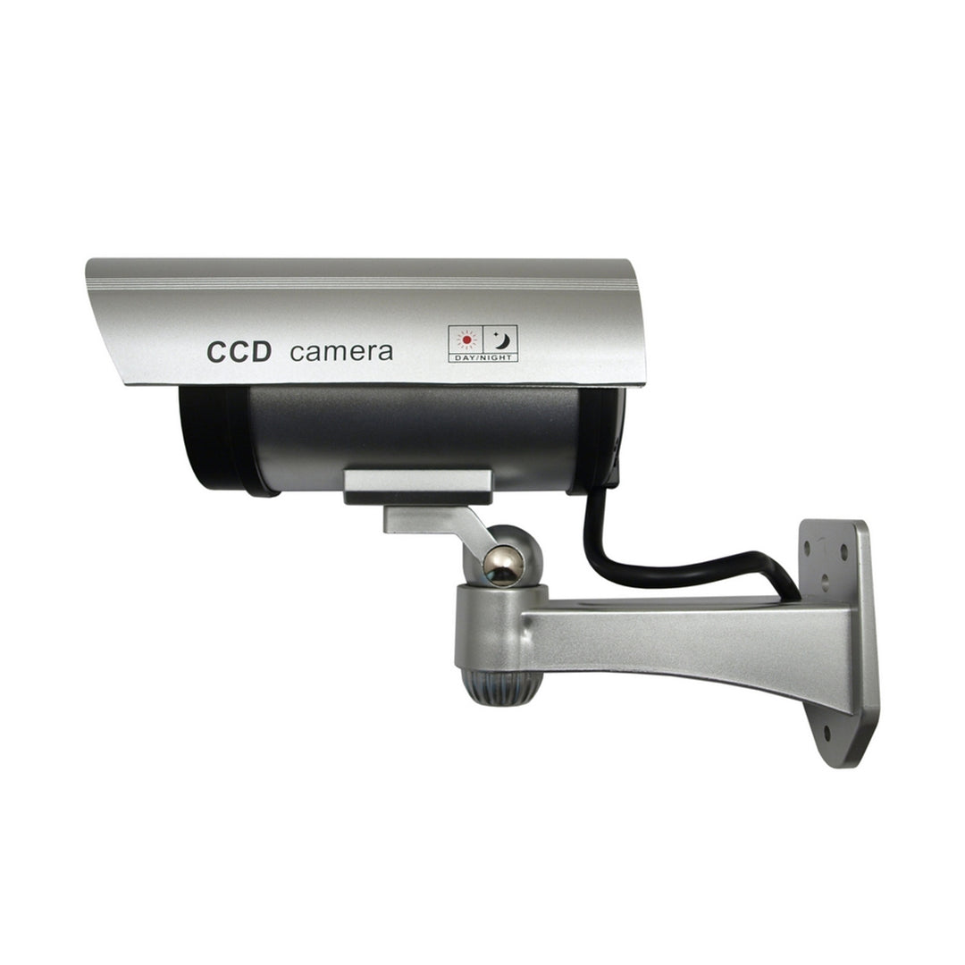 Kamera-Attrappe mit blinkender LED IR1100 S IR outdoor, silber, 2 Stück