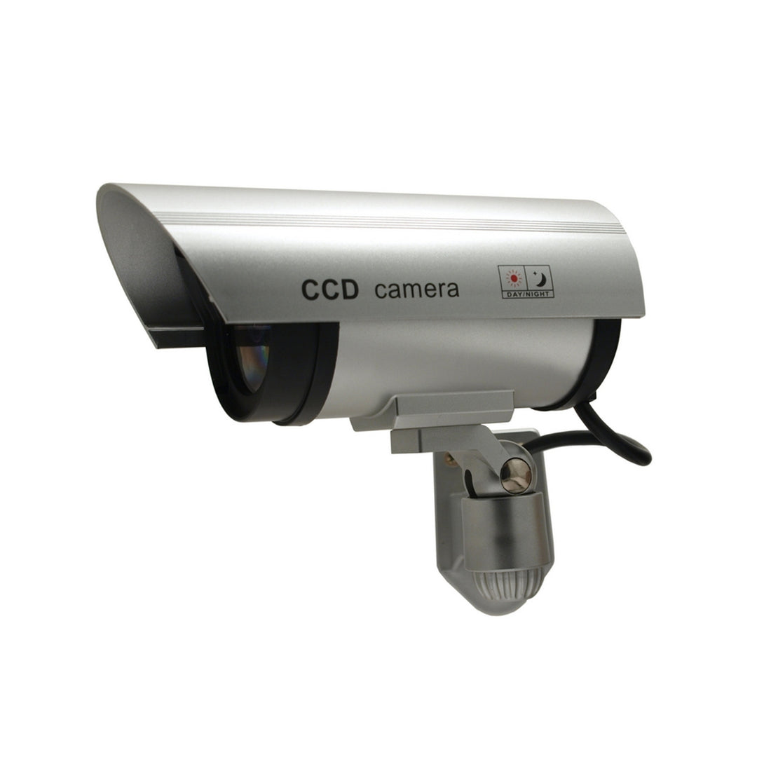 Kamera-Attrappe mit blinkender LED IR1100 S IR outdoor, silber, 2 Stück
