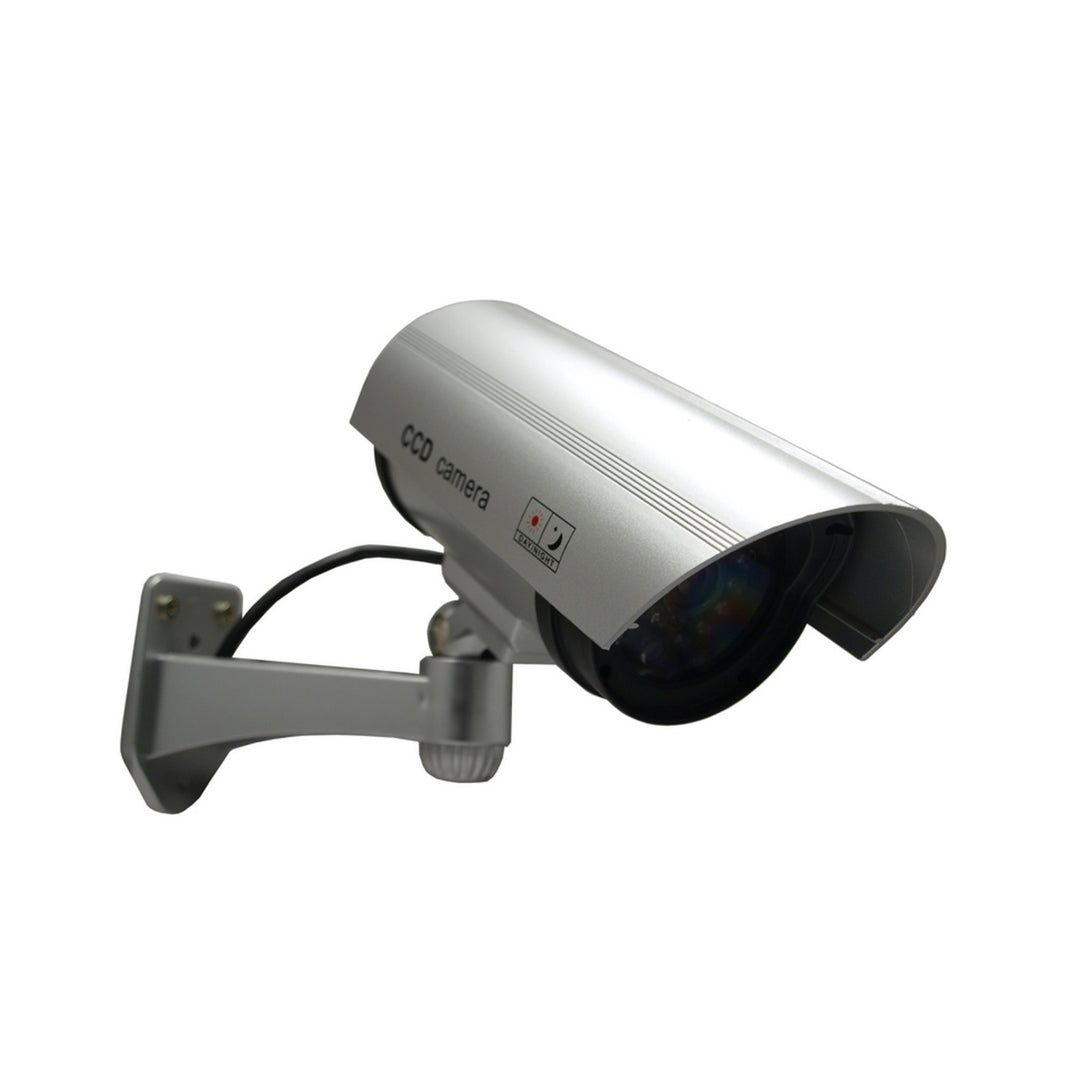 Kamera-Attrappe mit blinkender LED IR1100 S IR outdoor, silber, 2 Stück