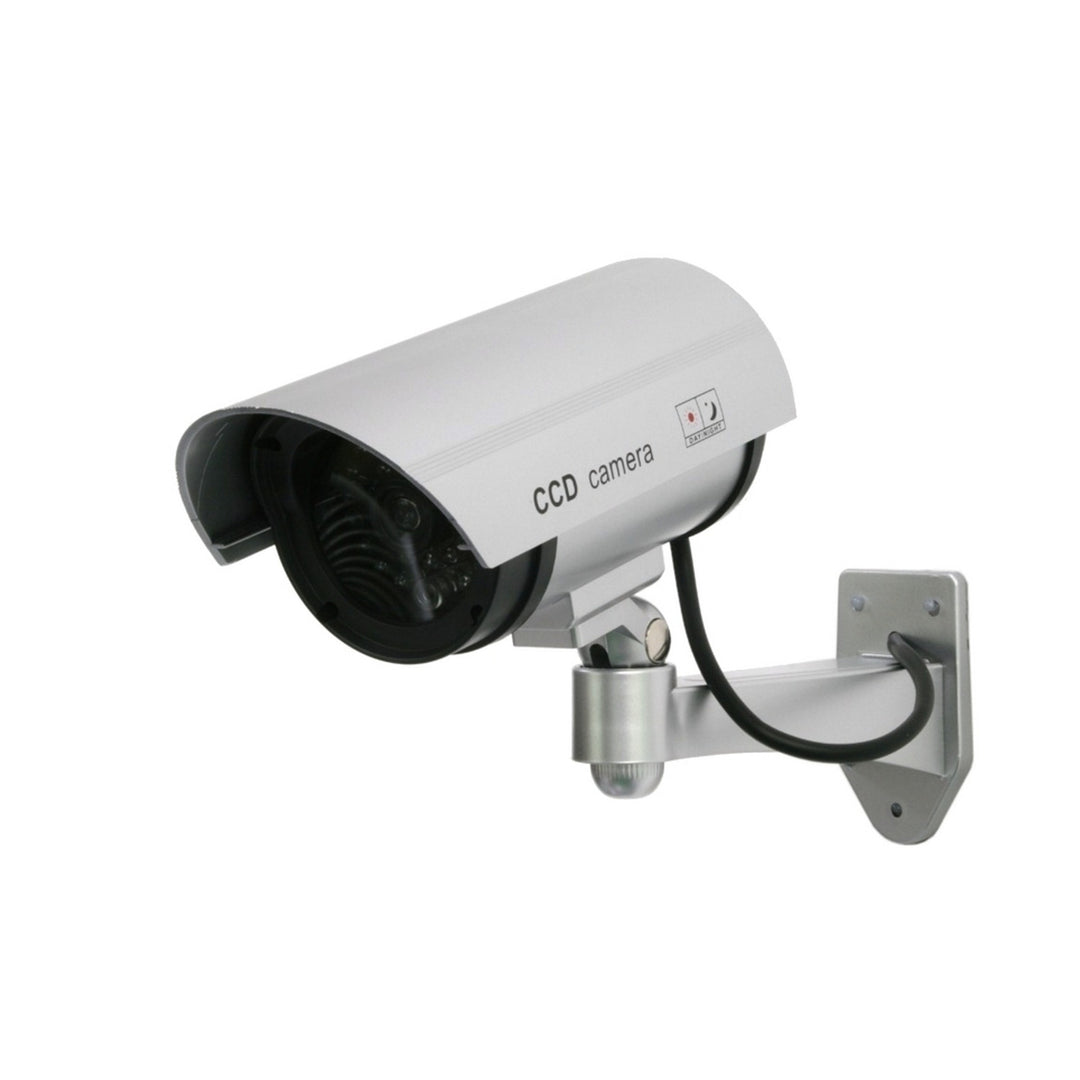 Kamera-Attrappe mit blinkender LED IR1100 S IR outdoor, silber, 2 Stück