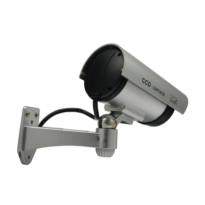 Kamera-Attrappe mit blinkender LED IR1100 S IR outdoor, silber, 2 Stück