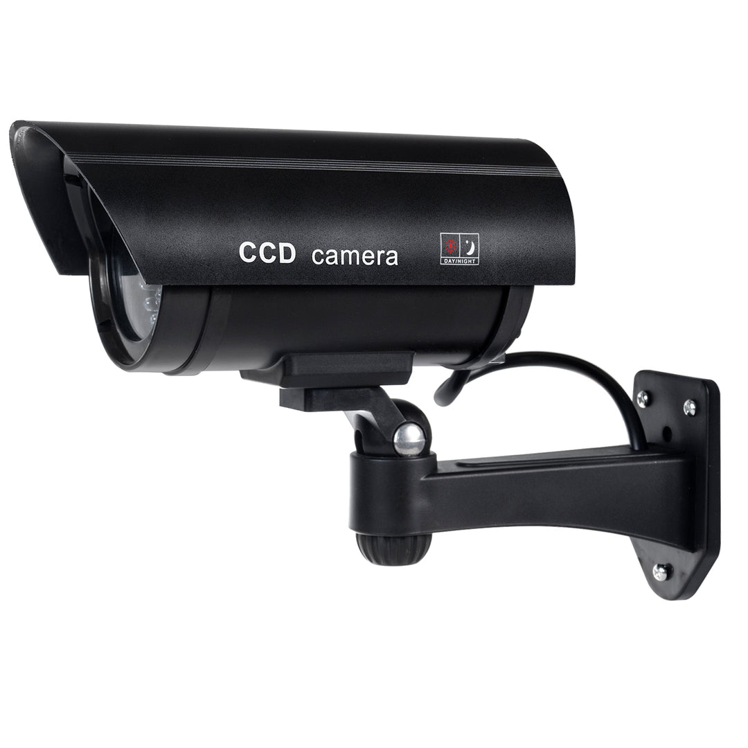 Kamera-Attrappe mit blinkender LED IR1100 B IR outdoor, schwarz, 2 Stück