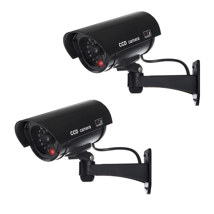 Kamera-Attrappe mit blinkender LED IR1100 B IR outdoor, schwarz, 2 Stück