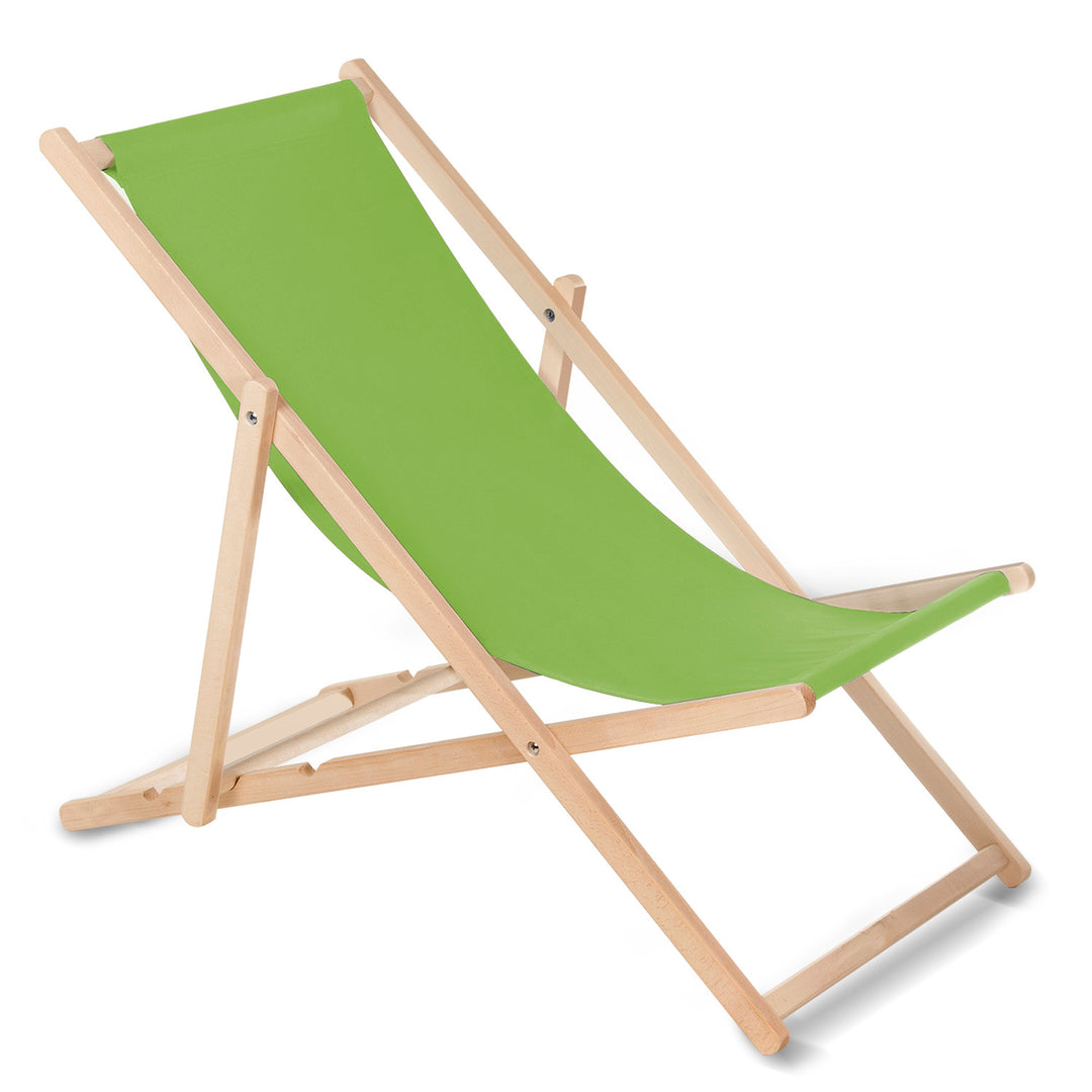 GreenBlue GB183 Liegestuhl aus Buchenholz , 4 Stück Hellgrün