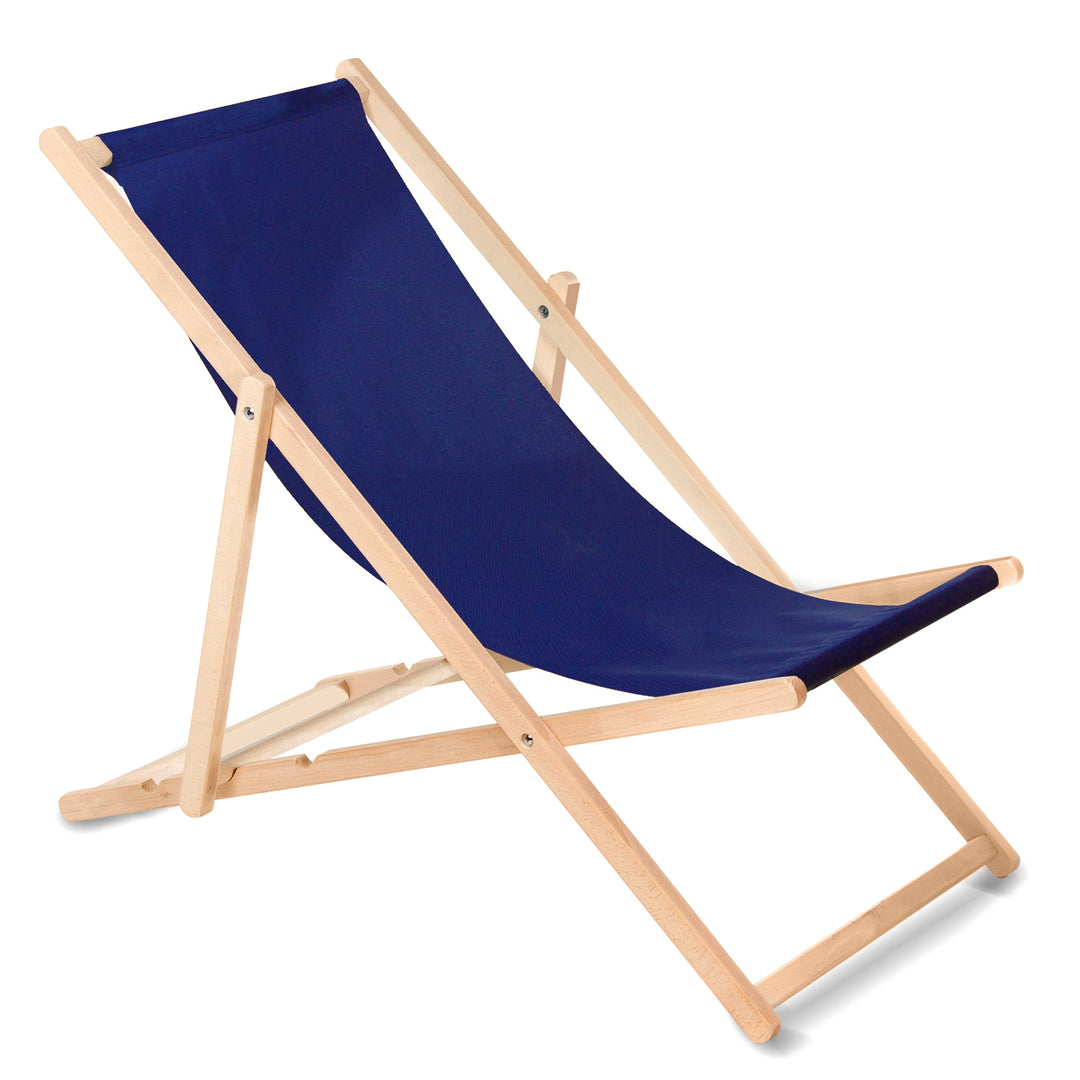GreenBlue GB183 Liegestuhl aus Buchenholz, 4 Stück marineblau