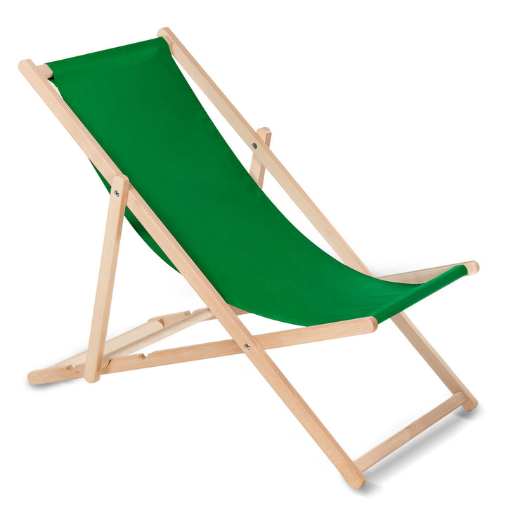 GreenBlue GB183 Liegestuhl aus Buchenholz , 4 Stück grün