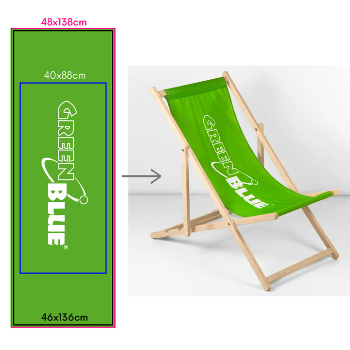 GreenBlue GB183 Buche Liegestuhl mit eigenem Druck, 4 Stück