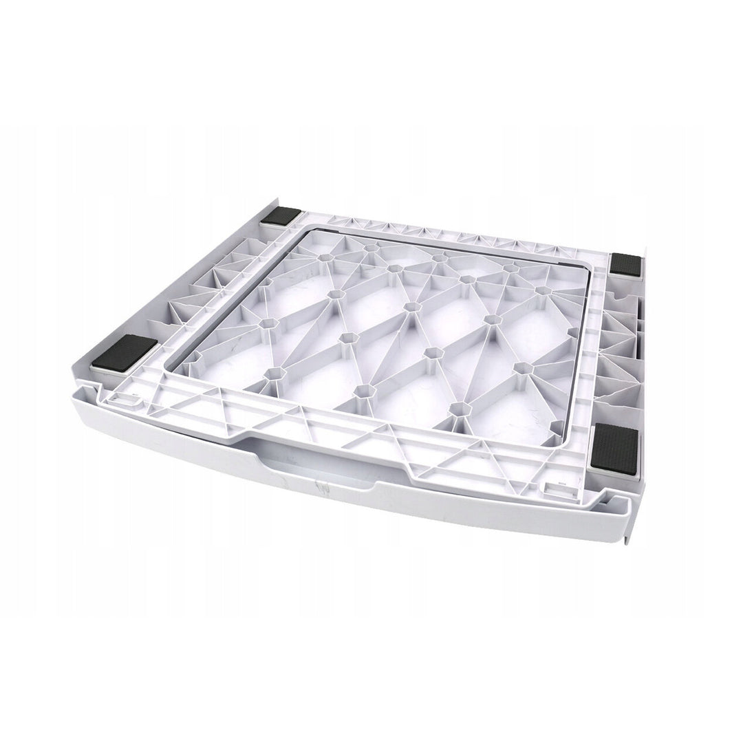 Universal-Waschmaschinen-Trockner-Anschluss, ausziehbare Ablage, 60 cm, weiß, Scanpart