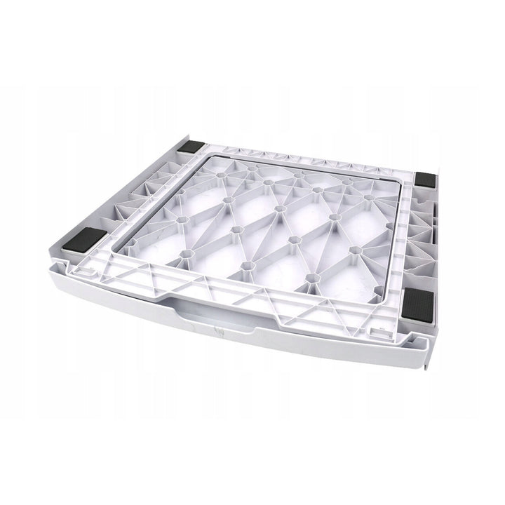 Universal-Waschmaschinen-Trockner-Anschluss, ausziehbare Ablage, 60 cm, weiß, Scanpart