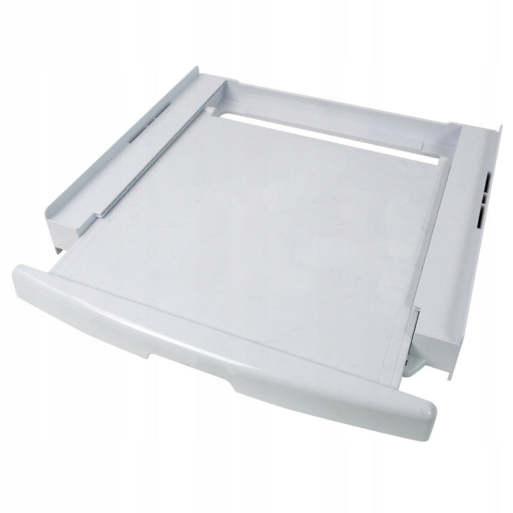 Universal-Waschmaschinen-Trockner-Anschluss, ausziehbare Ablage, 60 cm, weiß, Scanpart