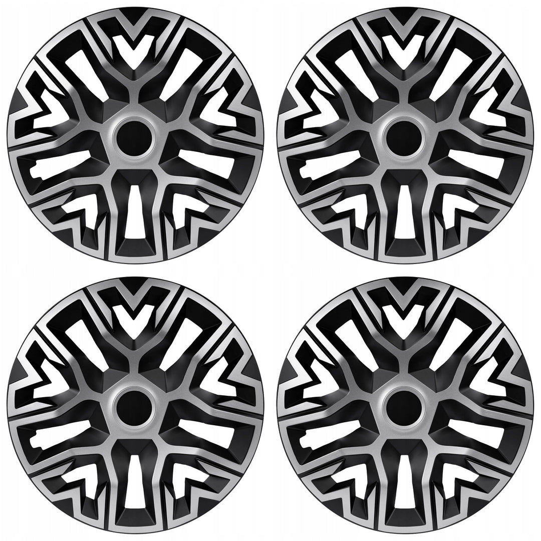 NRM The Best Bicolor silber/schwarz Universal Radkappen 15'' 4 Stück