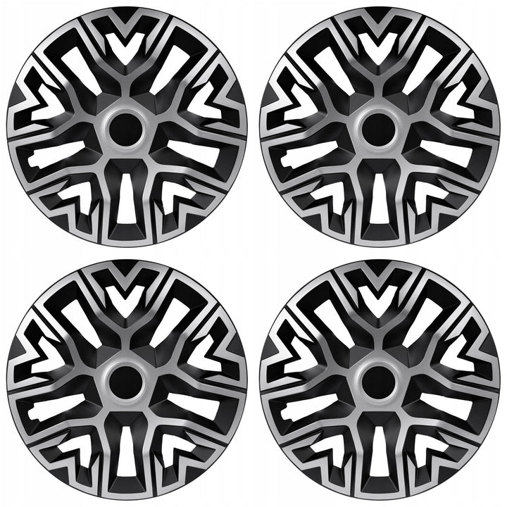 NRM The Best Bicolor silber/schwarz Universal Radkappen 15'' 4 Stück