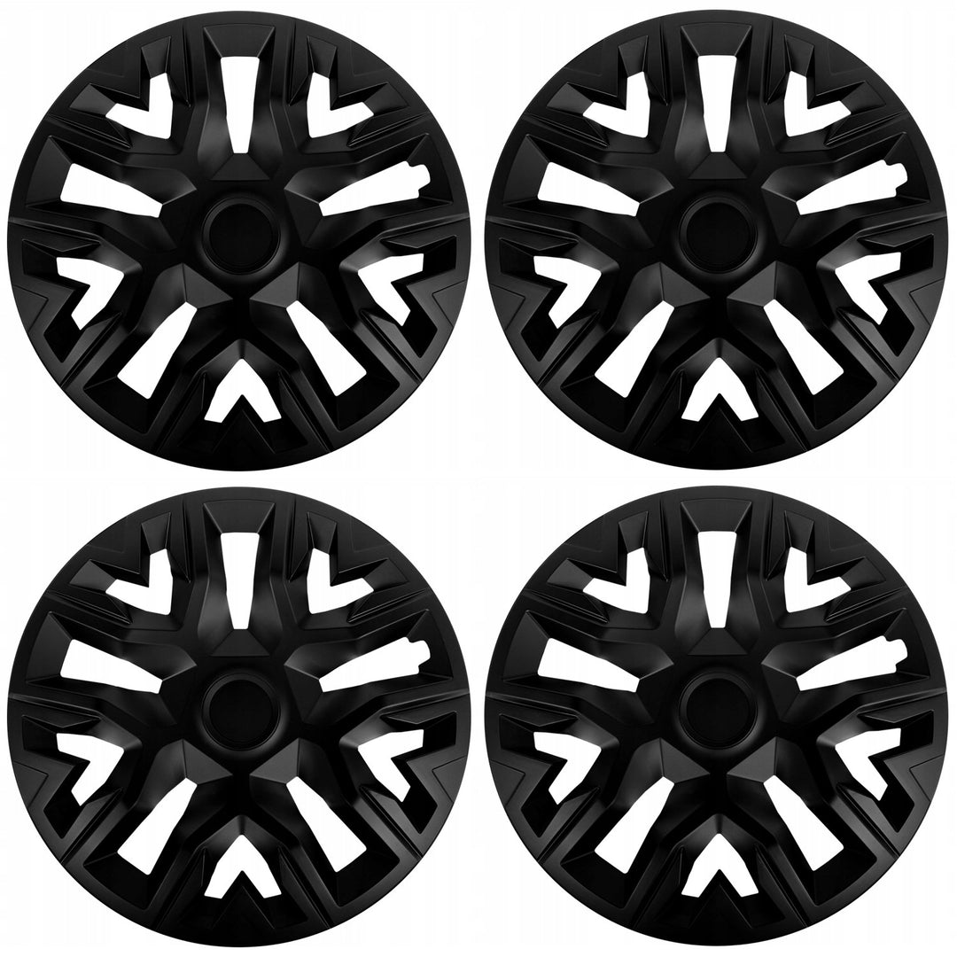 NRM The Best 15'' Universal Radkappen matt schwarz 4 Stück