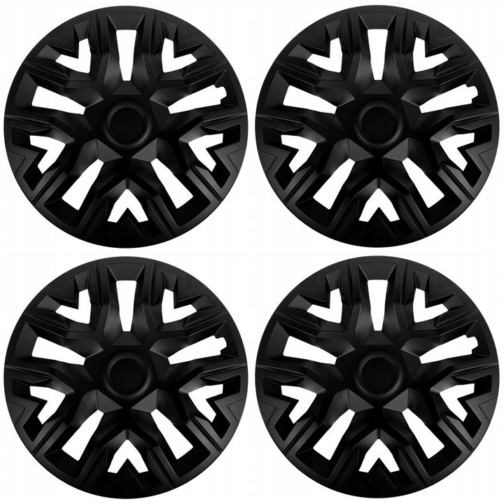 NRM The Best 15'' Universal Radkappen matt schwarz 4 Stück