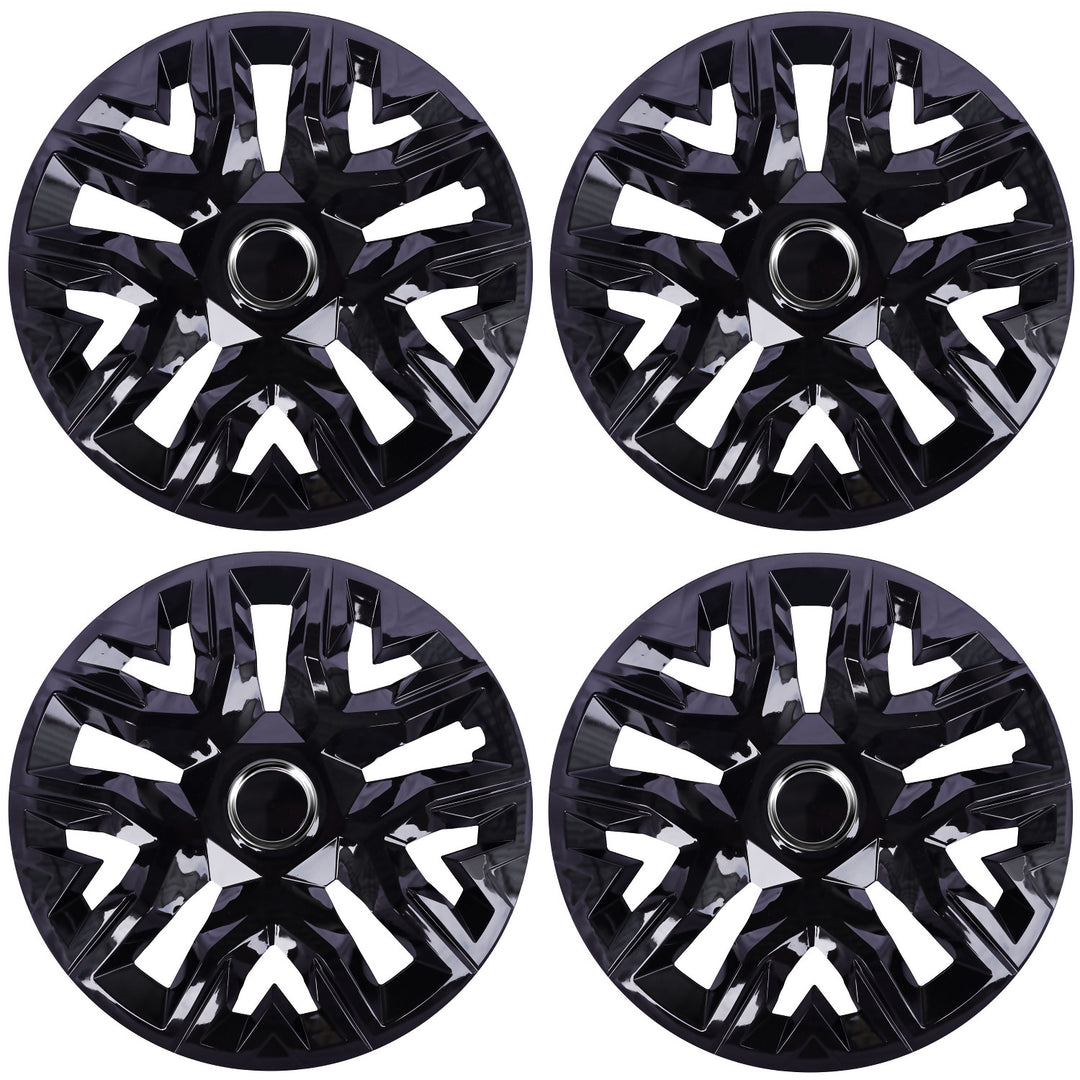 Universal Radkappen 16'' NRM Perfecto schwarz lackiert 4 Stück