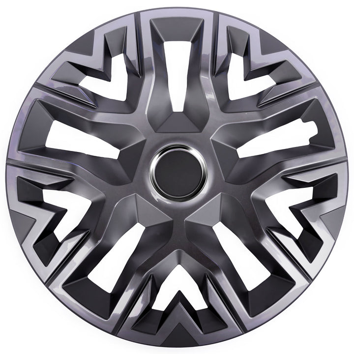 NRM Perfecto 15'' Universal Radkappen graphit lackiert 4 Stück